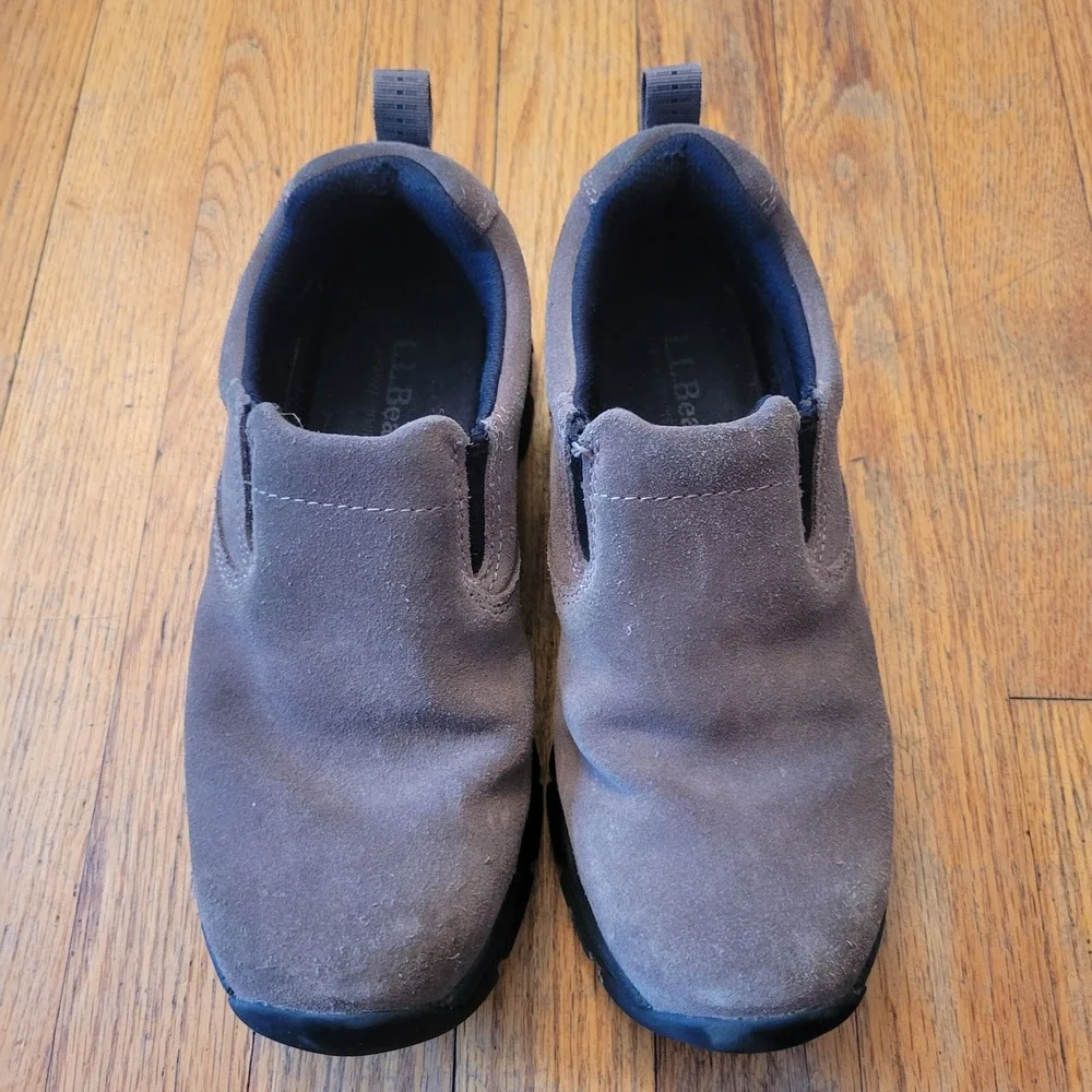 LL Bean 7 Slip On Brown Suede Insulated STORM CHASER 100 Gram Arctic Grip Loafer